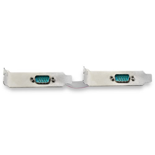 StarTech.com 2-port PCI Express RS232 Serial Adapter Card - PCIe RS232 Serial Host Controller Card - PCIe to Serial DB9 - 16950 UART - Low Profile Expansion Card - Windows & Linux