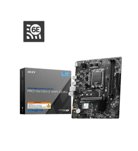 MSI PRO H610M-S WIFI DDR4 motherboard Intel H610 LGA 1700 micro ATX