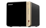 QNAP TS-464 NAS Tower Intel® Celeron® N5095 8 GB DDR4 16 TB HDD QNAP Turbo System Black, Gold