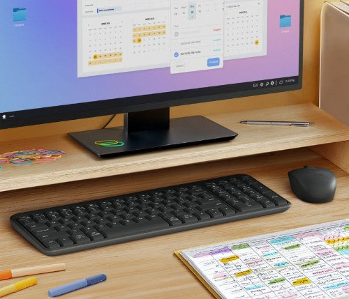 Logitech 920-013491 keyboard RF Wireless + Bluetooth English Graphite