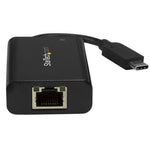 StarTech.com USB C to Gigabit Ethernet Adapter/Converter w/PD 2.0 - 1Gbps USB 3.1 Type C to RJ45/LAN Network w/Power Delivery Pass Through Charging - TB3 Compatible/ MacBook Pro Chromebook