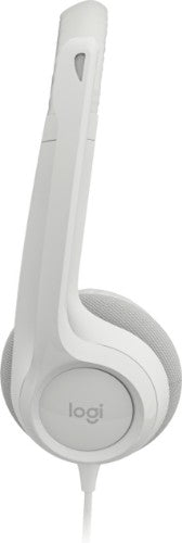 Logitech 981-001287 headphones/headset Wired Head-band Office/Call center USB Type-A White