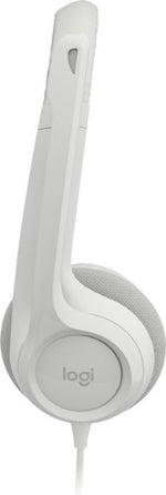 Logitech 981-001287 headphones/headset Wired Head-band Office/Call center USB Type-A White