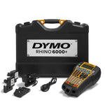 DYMO RHINO 6000+ Industrial Label Maker | Computer Connected Label Printer with Hard Carry Case | Includes 1 Vinyl Tape Cassette1 Flexible Nylon Tape Cassette and Rechargeable Lithium Ion Battery