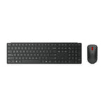 Lenovo 4X31S04810 keyboard Mouse included Office RF Wireless + Bluetooth US English Black