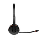 HP Poly Blackwire 3220 Stereo USB-C Headset +USB-C/A Adapter