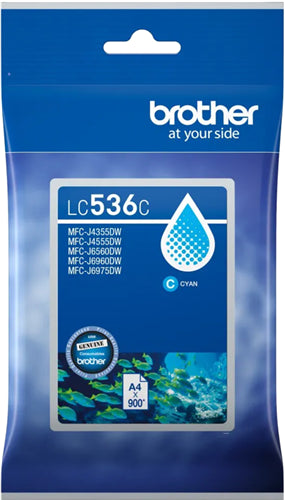 Brother LC536C ink cartridge 1 pc(s) Original Standard Yield Cyan