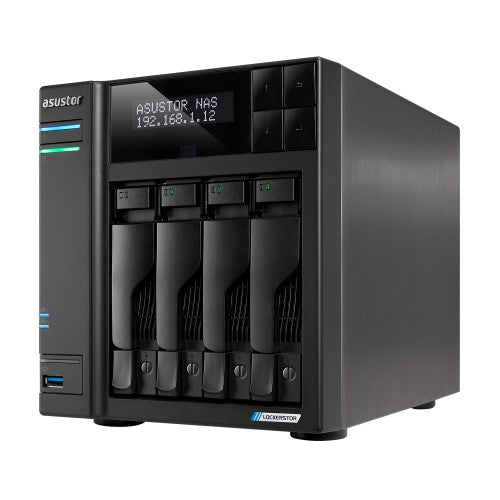 Asustor LOCKERSTOR 4 Gen2 + (AS6704T v2) NAS Desktop N5105 4 GB DDR4 0 TB ADM Black