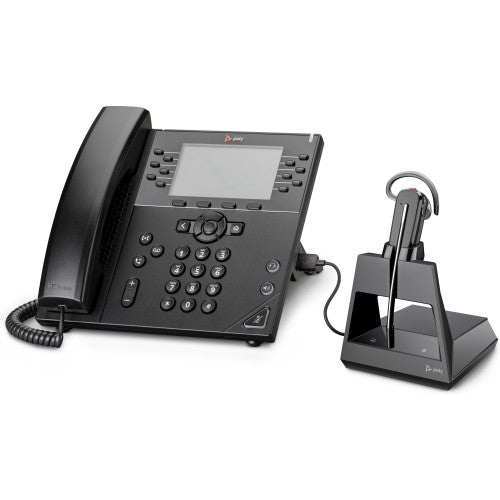 HP Poly Poly Voyager 4245-M Office Headset +USB-A to Micro USB Cable