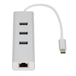 Astrotek AT-CMLANHUB3G laptop dock/port replicator Wired USB 3.2 Gen 1 (3.1 Gen 1) Type-C White