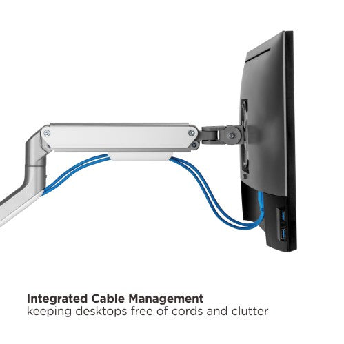 Brateck Counterbalance Monitor Arm 81.3 cm (32") Graphite Desk
