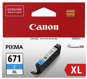 Canon CLI-671XLC ink cartridge 1 pc(s) Original High (XL) Yield Cyan