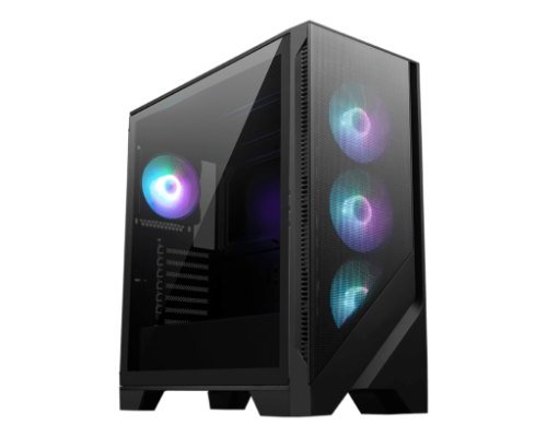 MSI MAG FORGE 321R AIRFLOW computer case Midi Tower Black, Transparent