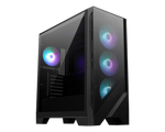 MSI MAG FORGE 321R AIRFLOW computer case Midi Tower Black, Transparent