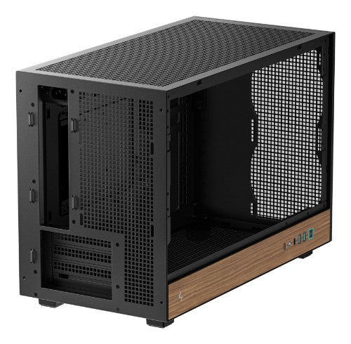 DeepCool CH260 WOOD Micro Tower Black, Wood