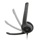 Logitech 981-000485 headphones/headset Wired Head-band Office/Call center Black