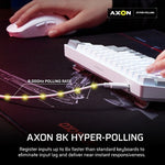 Corsair CLIPPER PRO MINI 60 keyboard Gaming USB QWERTY US English White