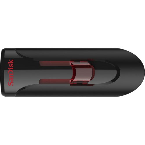 SanDisk UFM 128GB USB CRUZER GLIDE 3.0 USB flash drive USB Type-A 3.2 Gen 1 (3.1 Gen 1) Black, Red