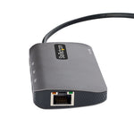 StarTech.com USB C Multiport Adapter, 4K 60Hz HDMI Video, 3 Port 5Gbps USB Hub, 100W Power Delivery Pass-Through, GbE, 12"/30cm Cable, Mini Travel Dock, Laptop Docking Station