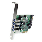 StarTech.com 4 Port PCI Express PCIe SuperSpeed USB 3.0 Controller Card Adapter with UASP - 5Gbps - SATA Power - TAA