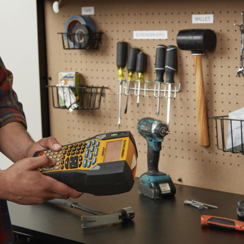 DYMO RHINO 6000+ Industrial Label Maker | Computer Connected Label Printer with Hard Carry Case | Includes 1 Vinyl Tape Cassette1 Flexible Nylon Tape Cassette and Rechargeable Lithium Ion Battery
