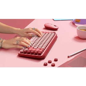 Pop Keyboard with Emoji in Pink